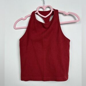 Free People Burgundy Red Fitted Tank Top Size M/L